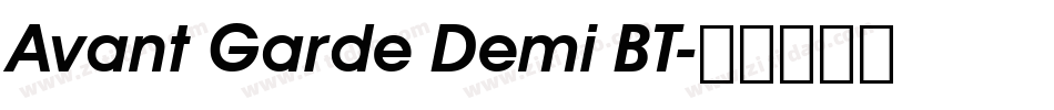 Avant Garde Demi BT字体转换